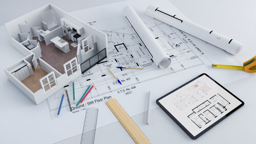 Elevation construction plan